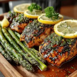 Zesty Lemon Herb Grilled Chicken with Crisp Asparagus