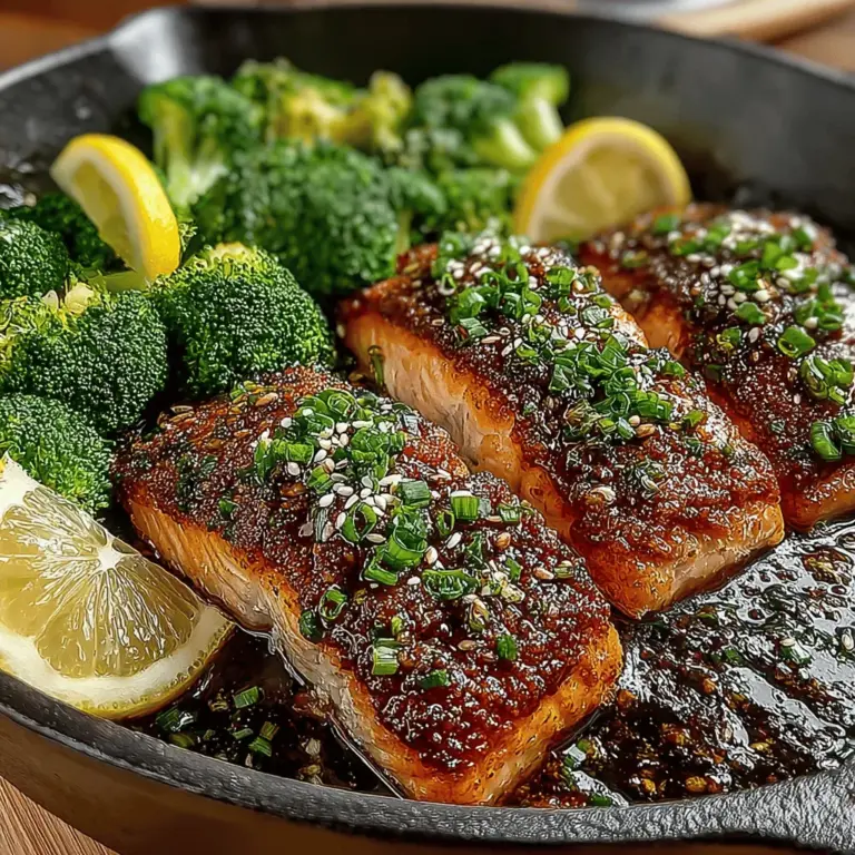In the hustle and bustle of modern life, finding the time to prepare a healthy and delicious meal can often feel like a daunting task. One-Pan Honey Garlic Salmon with Broccoli stands out as an exceptional solution, combining convenience with flavor and nutrition. This dish not only satisfies your taste buds but also supports a balanced diet, making it a perfect choice for busy individuals and families alike.