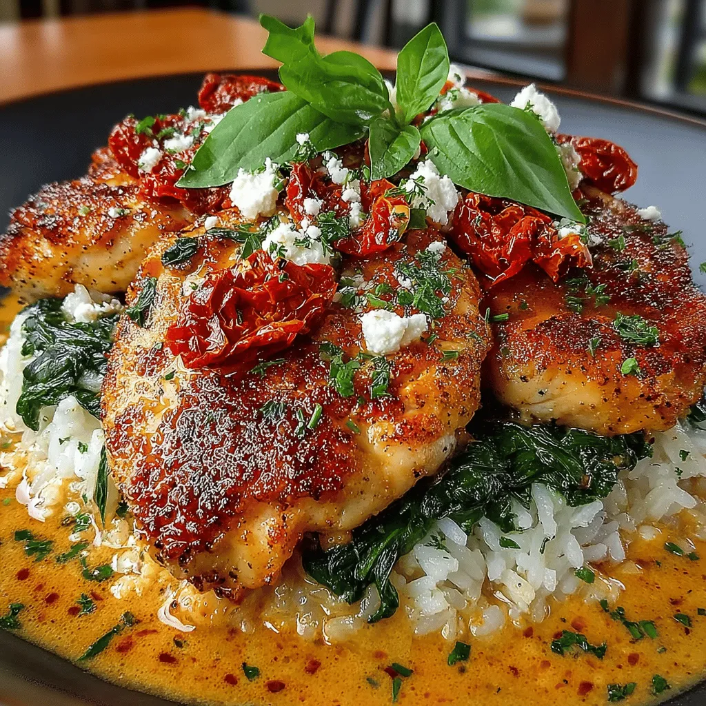 Creamy Tuscan Chicken with Spinach Rice is a dish that beautifully marries rich, savory flavors with the freshness of greens, creating a satisfying meal that appeals to the senses. The allure of this recipe lies not only in its decadent creamy sauce but also in its healthful inclusion of spinach, making it a guilt-free indulgence that both nourishes and delights. Whether you are preparing a cozy weeknight dinner or planning a special occasion feast, this dish is an excellent choice that is sure to impress family and guests alike.