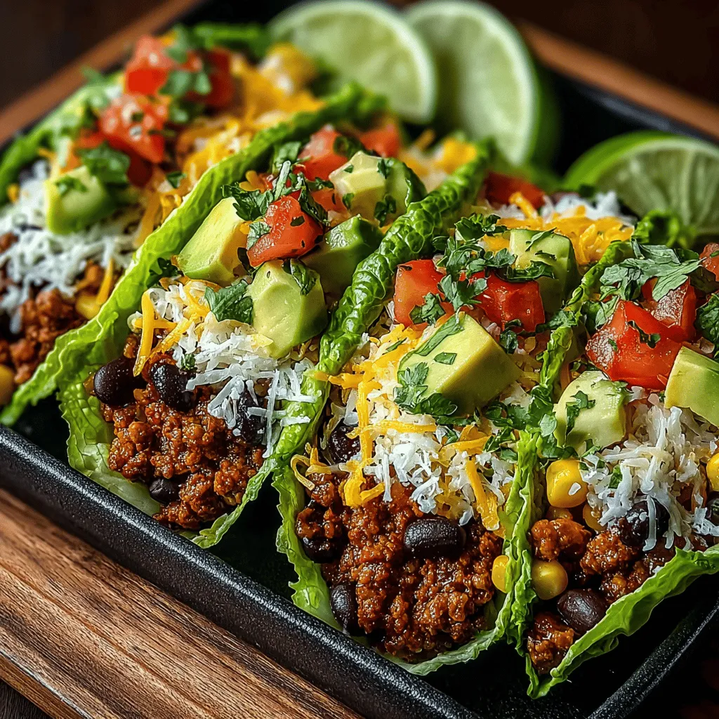 Zesty Turkey Taco Lettuce Wraps Recipe