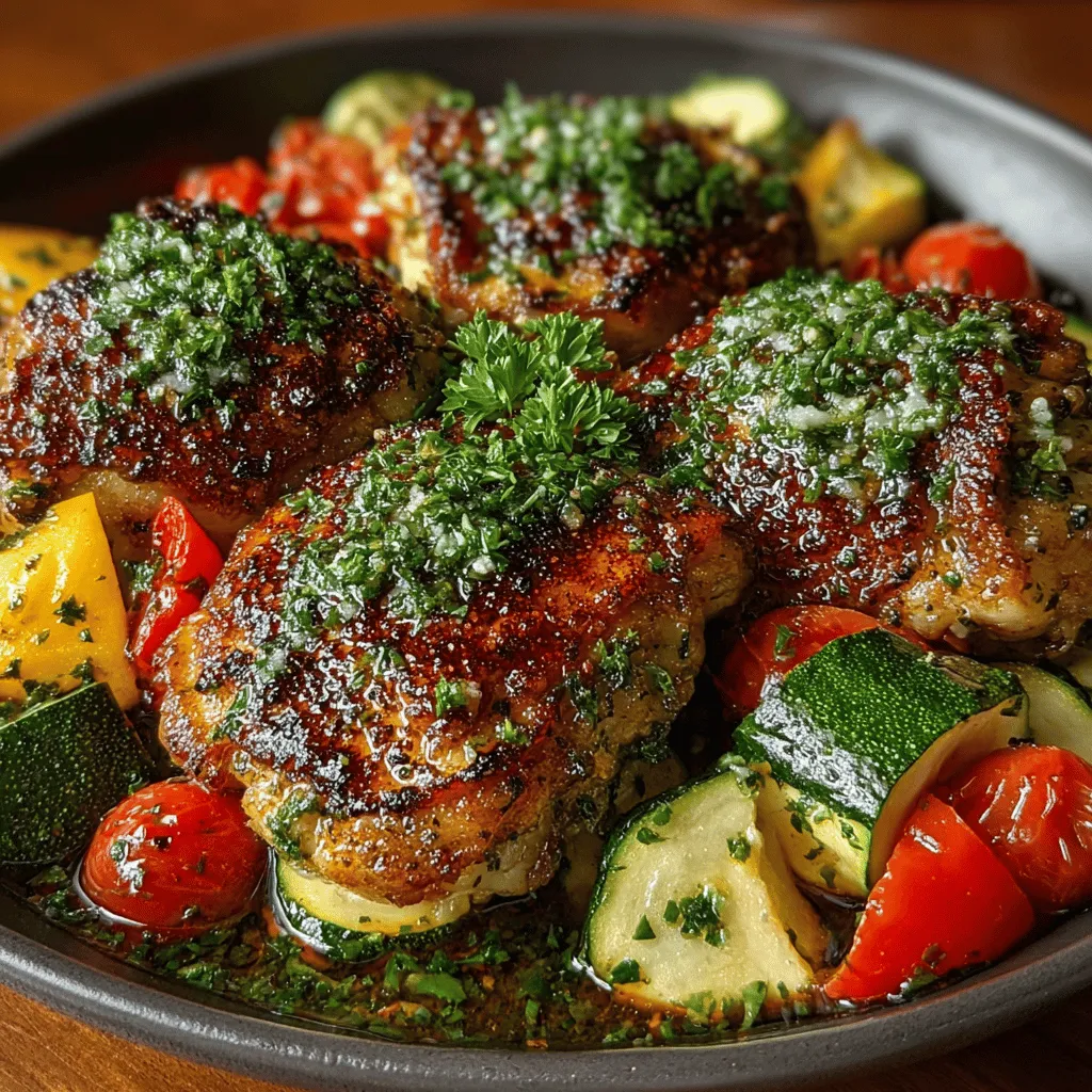 In the realm of home-cooked meals, few dishes can rival the heartiness and comfort of savory baked chicken thighs paired with vibrant roasted vegetables. This delightful recipe is more than just a meal; it embodies the warmth of home and the joy of sharing a nourishing dish with loved ones. The combination of juicy chicken thighs and colorful roasted veggies not only tantalizes your taste buds but also provides a nutritious balance of protein and essential vitamins. This makes it a perfect option for family dinners or meal prep, catering to various dietary needs and preferences.