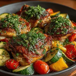 In the realm of home-cooked meals, few dishes can rival the heartiness and comfort of savory baked chicken thighs paired with vibrant roasted vegetables. This delightful recipe is more than just a meal; it embodies the warmth of home and the joy of sharing a nourishing dish with loved ones. The combination of juicy chicken thighs and colorful roasted veggies not only tantalizes your taste buds but also provides a nutritious balance of protein and essential vitamins. This makes it a perfect option for family dinners or meal prep, catering to various dietary needs and preferences.