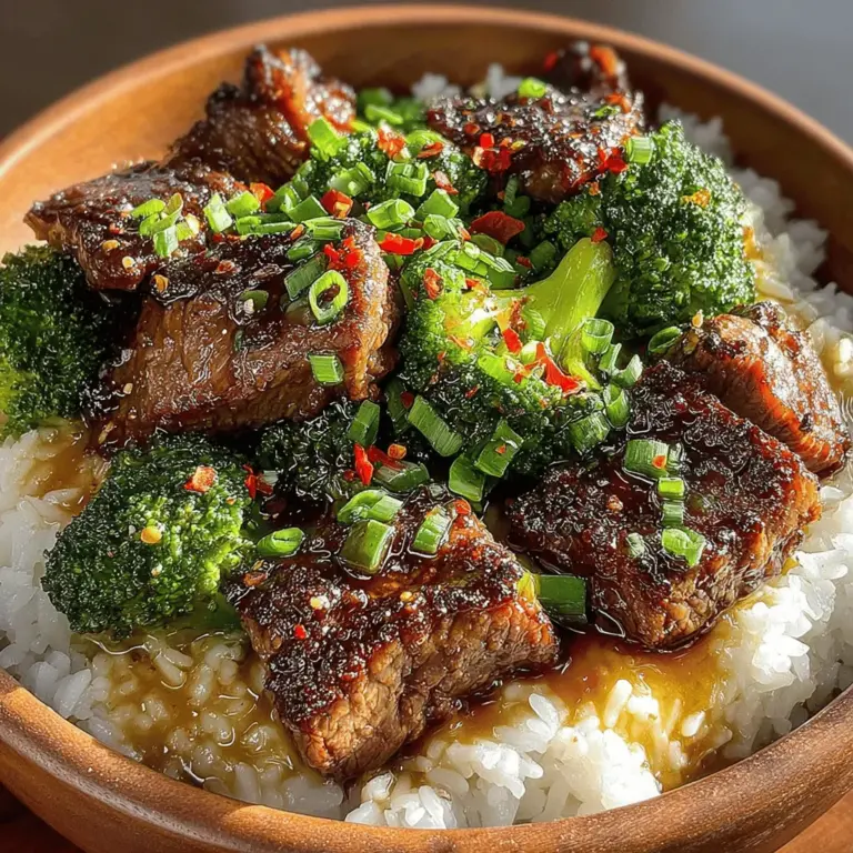 In the realm of quick and nutritious meals, the Savory Beef & Broccoli Bliss Bowl stands out as a delightful combination of flavors and textures. This dish, which marries tender beef with vibrant broccoli, is not only visually appealing but also packed with nutrients, making it an ideal choice for health-conscious individuals and busy families alike. With its origins rooted in Chinese cuisine, Beef and Broccoli has garnered a global fan base for its simple preparation and satisfying results. It's a dish that effortlessly combines convenience with the comfort of homemade meals, reflecting the modern demand for quick yet healthy dining options.