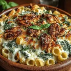 When it comes to comforting, family-friendly meals, few dishes can compete with a creamy chicken and spinach pasta bake. This delightful casserole combines tender chicken, fresh spinach, and al dente pasta enveloped in a rich, creamy sauce, all topped with golden, melted cheese. It's a dish that checks all the boxes: hearty, flavorful, and satisfying—making it a go-to option for busy weeknight dinners or casual gatherings with friends and family.