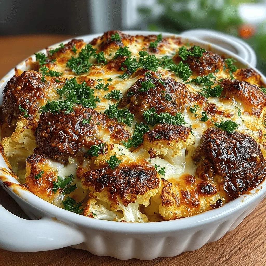 In the realm of nutritious comfort food, few dishes can compete with a delicious Cheesy Turkey and Cauliflower Bake. This recipe not only caters to your taste buds but also brings a healthy twist to traditional baked casseroles. Packed with lean protein and vibrant vegetables, this dish is a great way to enjoy a fulfilling meal without the guilt. Whether you're looking for a weeknight dinner option or a dish to impress guests, this Cheesy Turkey and Cauliflower Bake promises to deliver on both flavor and health benefits.