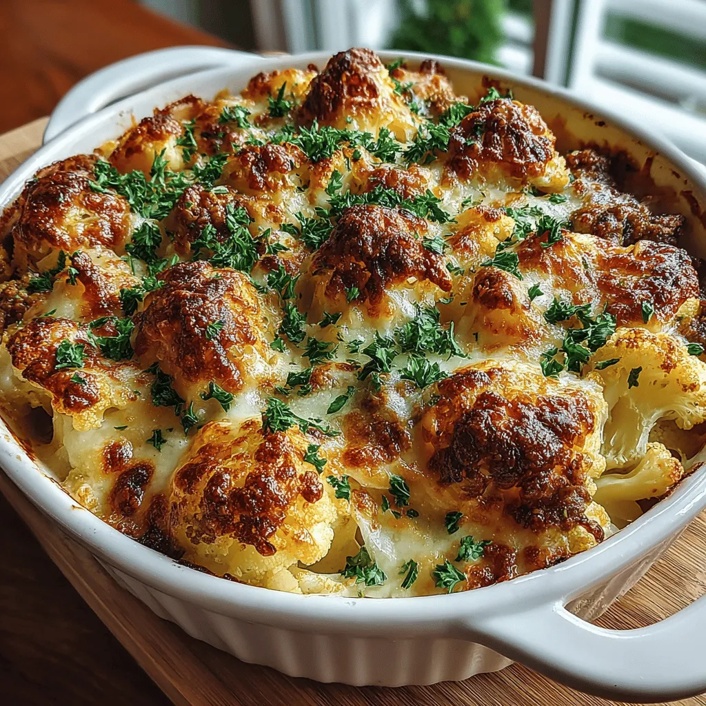 Cheesy Turkey and Cauliflower Bake